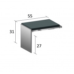 Stairnosing Standard Single Channel Right Angle (SF11)