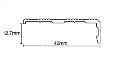 Classic Metal 242.9A Matwell Edge Aluminium (2.7m x 15 lengths)