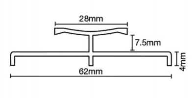 Max 224.9S Twingrip Heavy Duty Raised Base Simbrass (2.7m x 9 lengths)