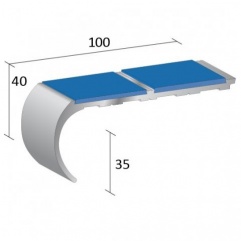 Stairnosing Heavy Duty Double Channel Bull Nose (HB2)