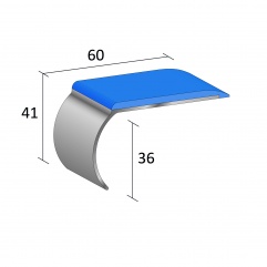 Stairnosing Q Range Single Channel Bullnose / Ramp (QR/SB136R)