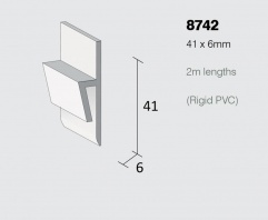 PVC 8742 Capping Strips 2m Length