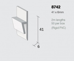 PVC 8742 Capping Strips 2m x 50 Lengths