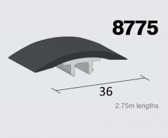 PVC 8775 Flexible Trim Top (36mm) 2.75m Length