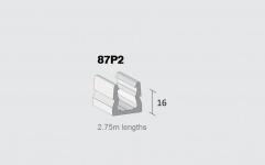 PVC 87P2 Base (16mm) 2.75m Length