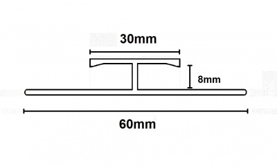 Max Reflections 235.3C Dual Edge Chrome (0.9m x 15 lengths)