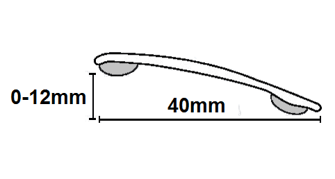 Zenith 253.9GOA 2-in-1 Stick Down Ramp Edge / Cover Strip 0-12mm Grey Oak (2.7m x 5 lengths)